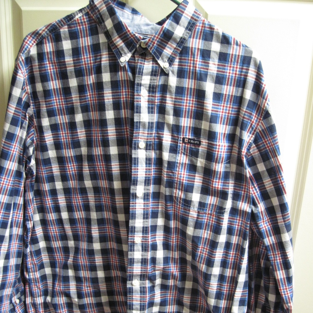 Chaps Men's Long-Sleeve Button Up Shirt Size XL